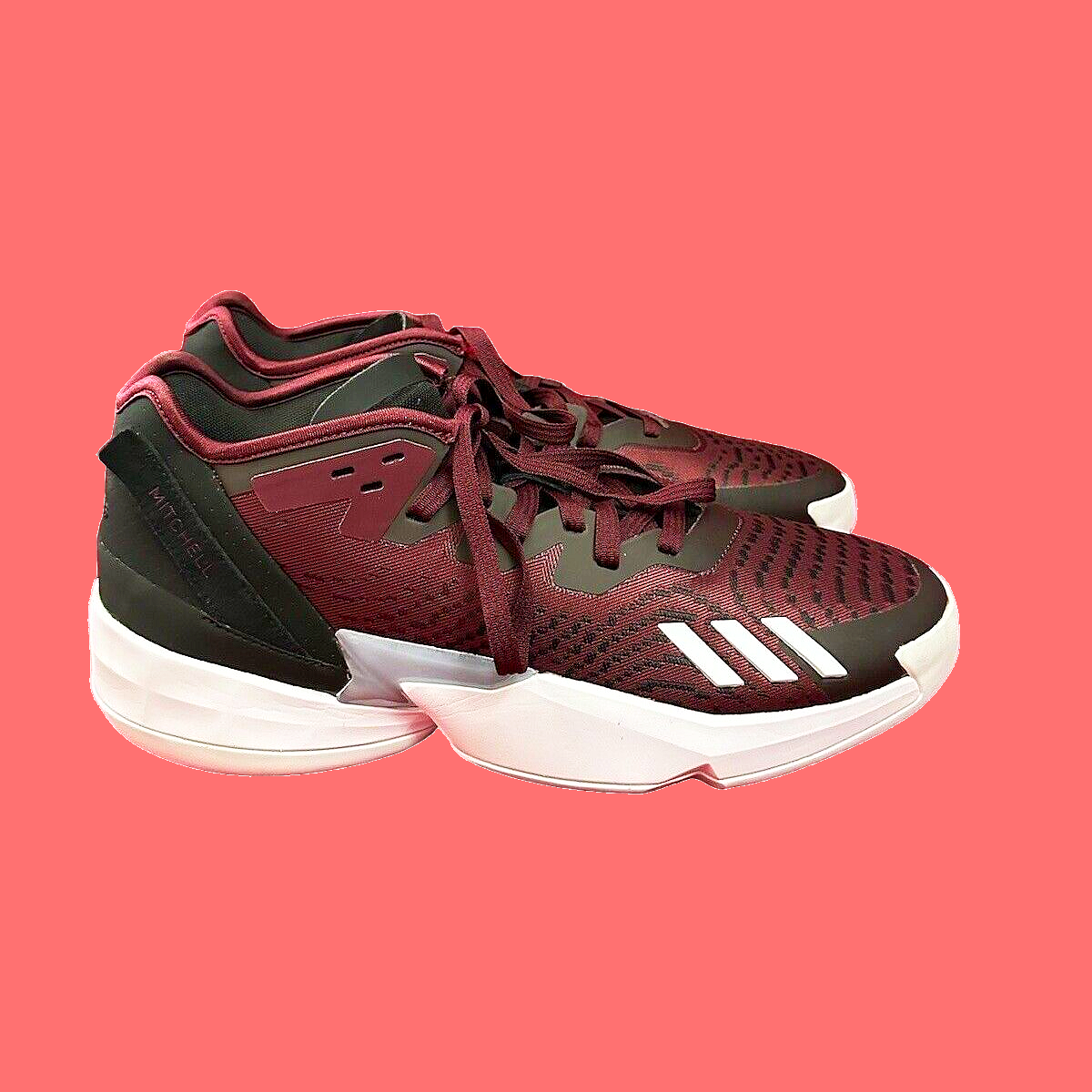 Men's adidas D.O.N. Issue 4 Basketball Shoes Sneakers Red Wine HQ6222 Size 19 XL