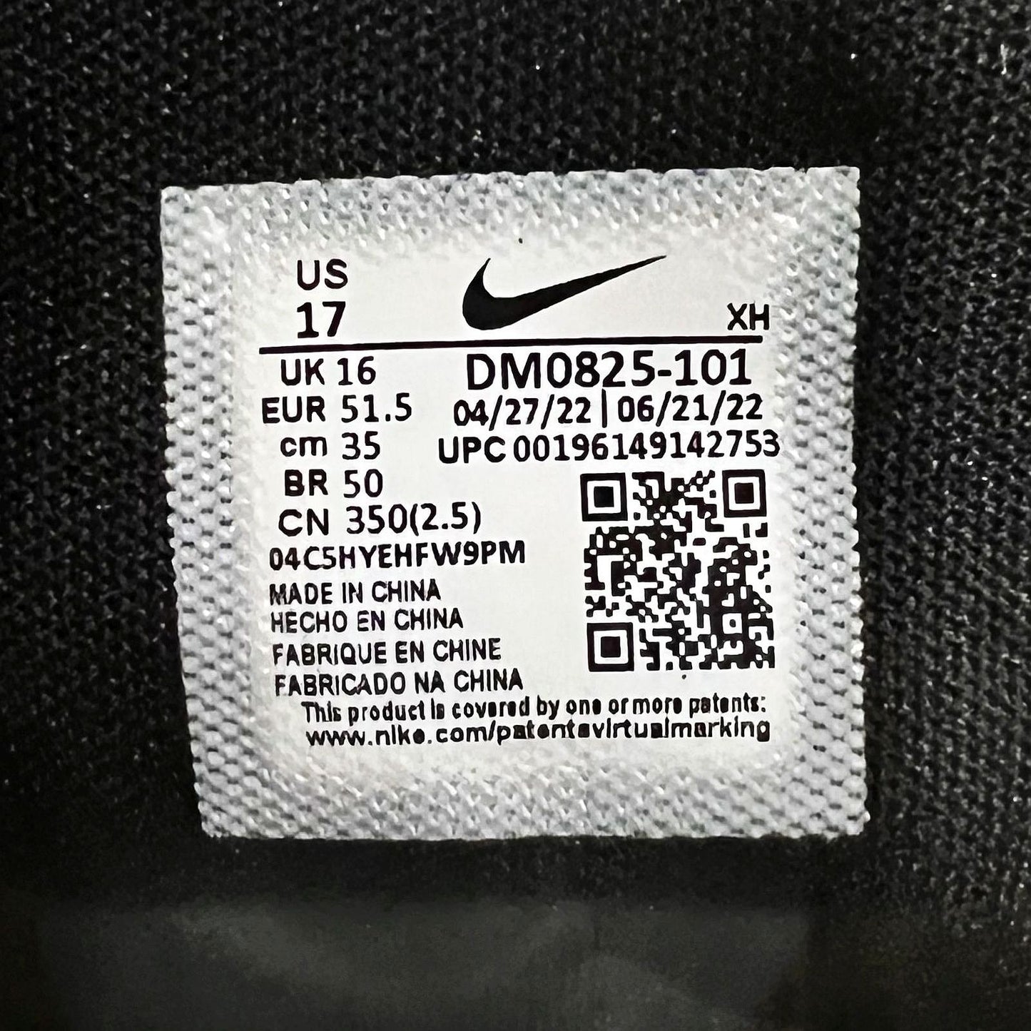 Nike Giannis Immortality 2 Mens White Black Size 18 DM0825101 Size 17 Basketball