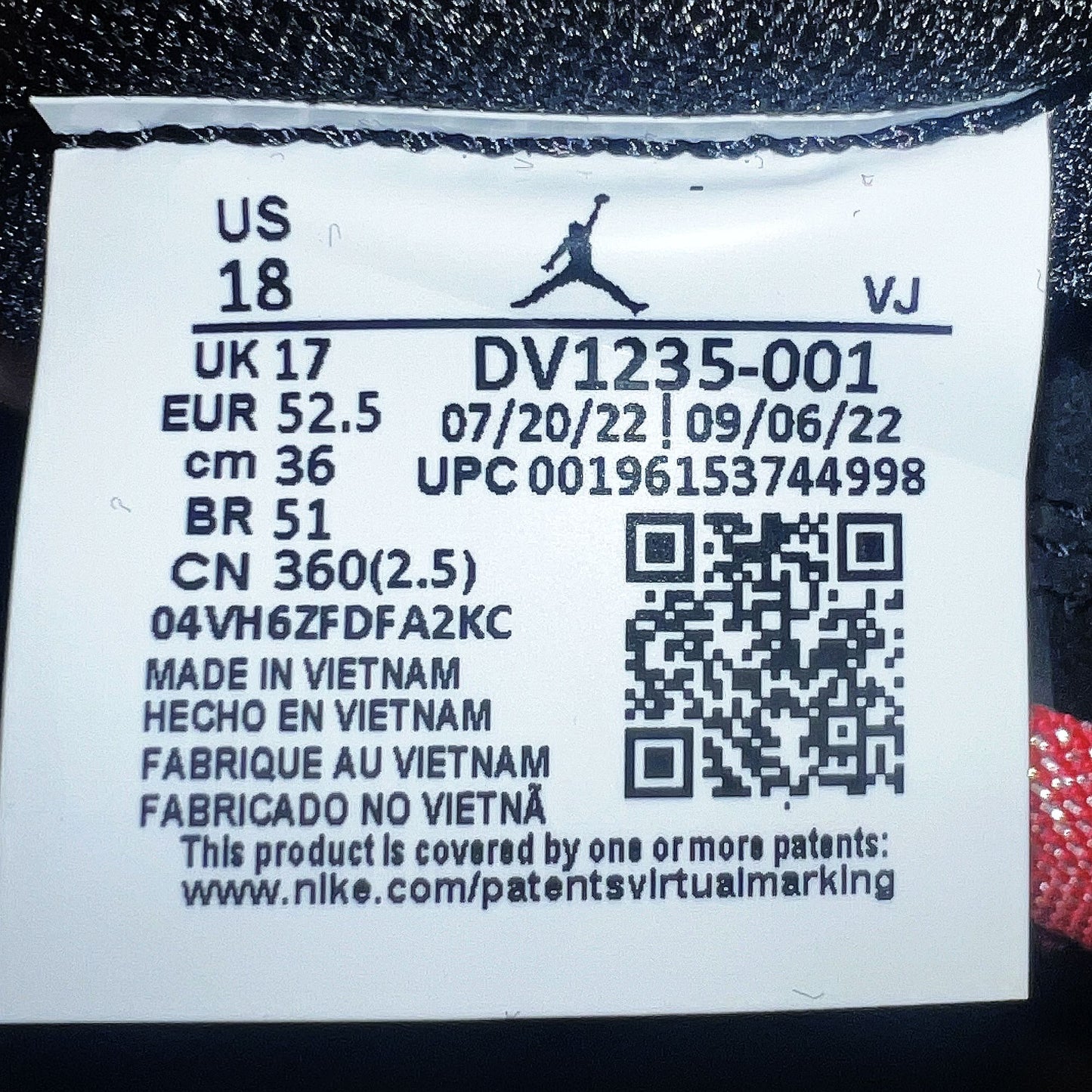Jordan Size 18 Granville Pro Infrared 23 Men's Nike Casual Sneaker Grey Black XL