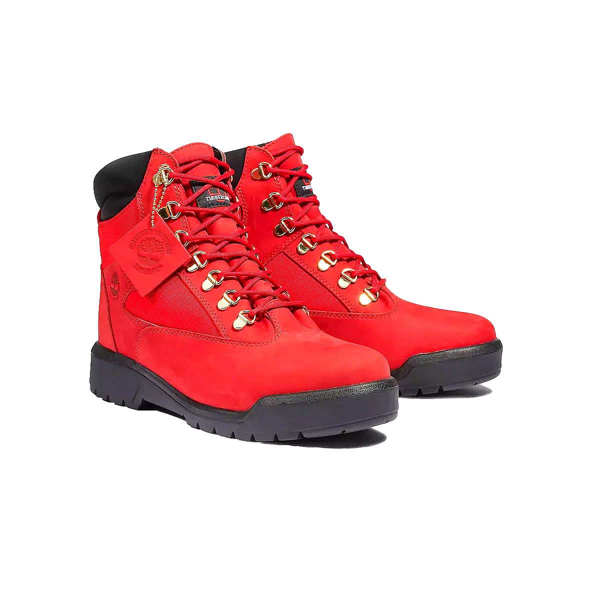 Timberland Waterproof Field Boots Men's Size 13 Limited Red Holiday Christmas New