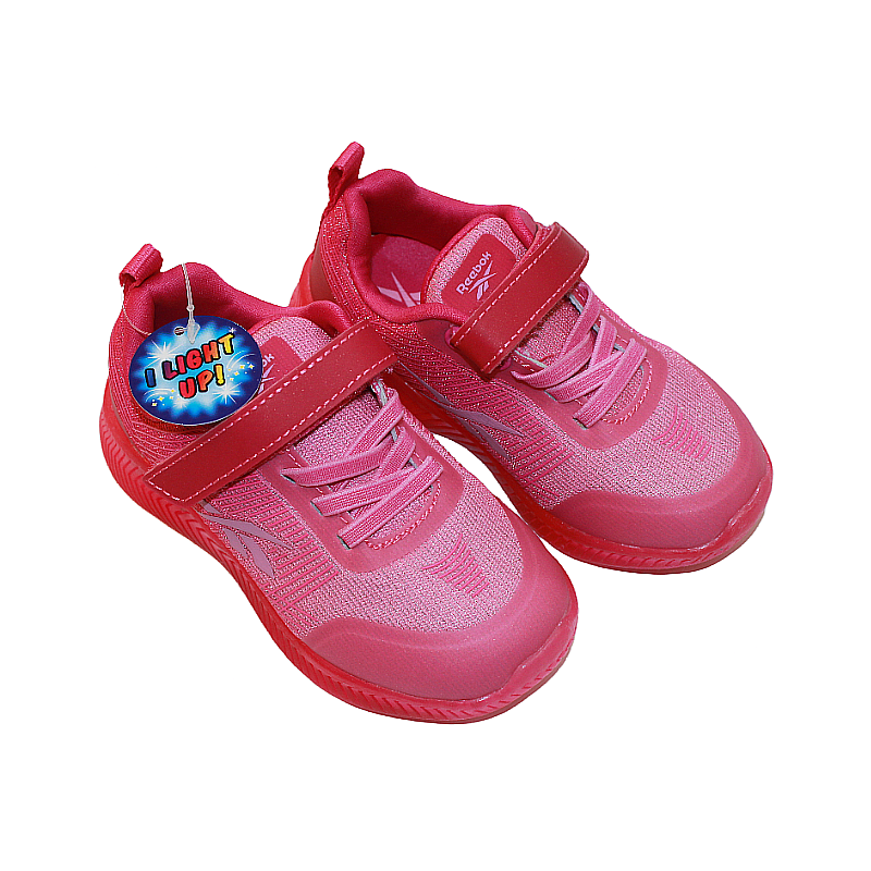 Reebok Lighting Shoes 096069 Infant Size 7 8 Unisex Pink Red Lights NicheXL